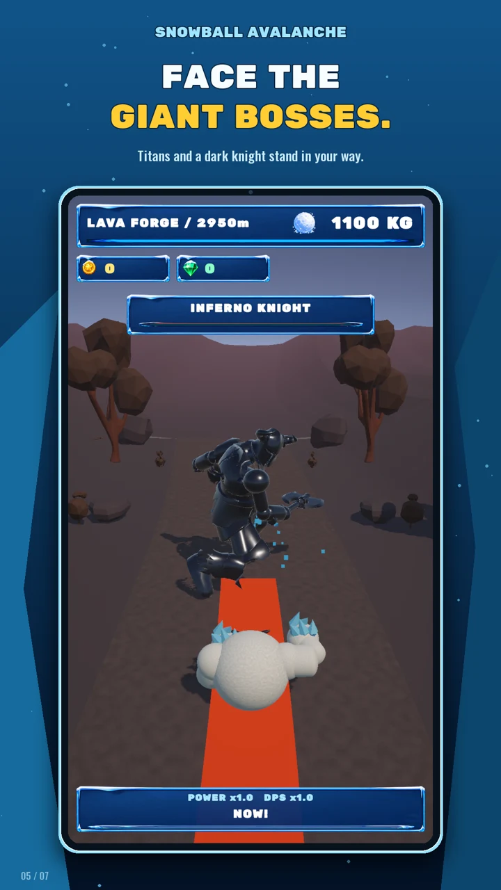 Dodge the Inferno Knight's attack lane in the Lava Forge